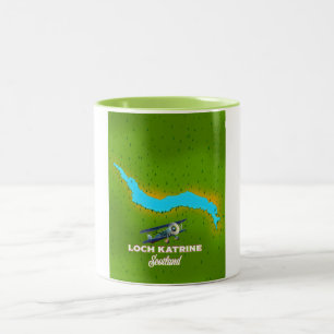Tasse 2 Couleurs Poster de voyage Loch katrine scotland