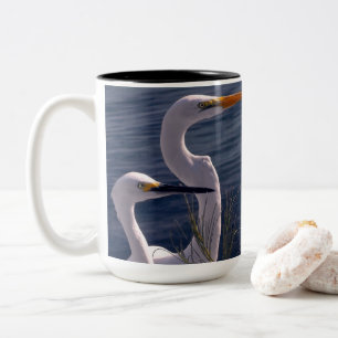 Tasse 2 Couleurs Poster des aigrettes