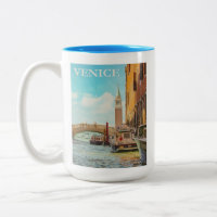 Poster Vintage voyage Venice Italie