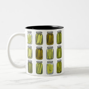 Tasse 2 Couleurs Pot de pickles en conserve vintage pour amateur de