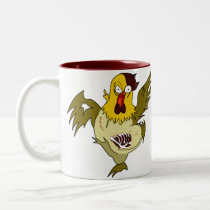 Tasse 2 Couleurs Poulet de zombi