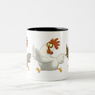 Tasse 2 Couleurs Poulets