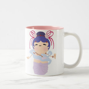 Tasse 2 Couleurs Poupée japonaise d'ange