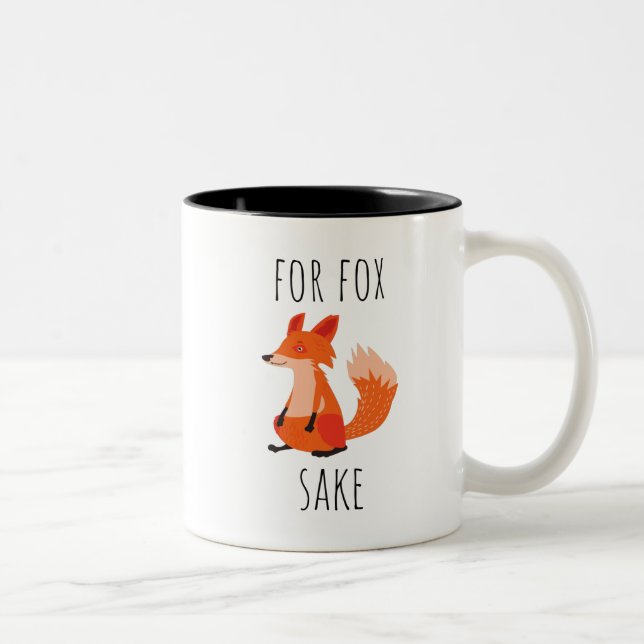 Tasse 2 Couleurs Pour le saké renard (Droit)