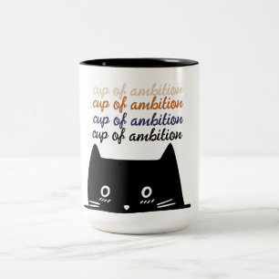 Tasse 2 Couleurs Pour moi-même une coupe d'ambition - Peeking Tuxed