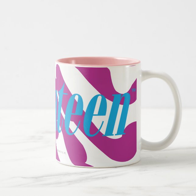 Tasse 2 Couleurs Pourpre de zèbre (Droit)