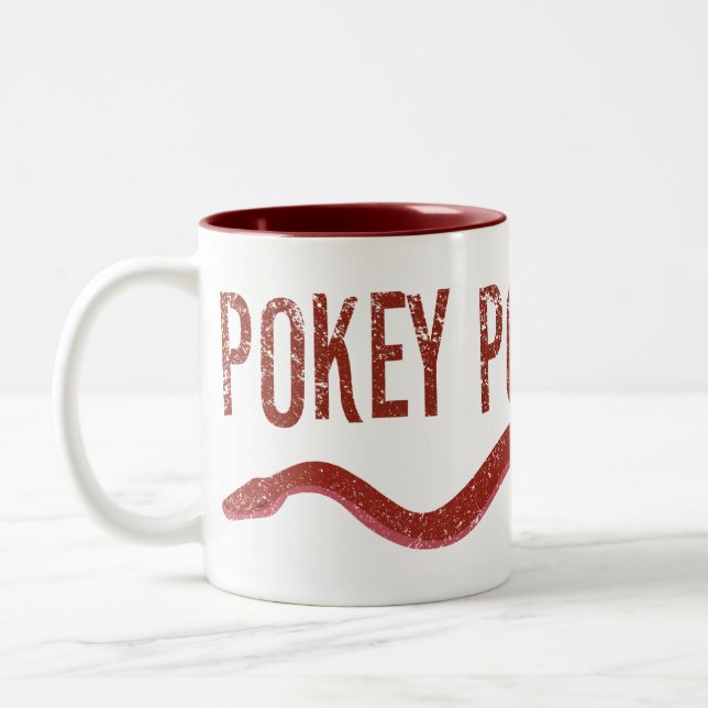 Tasse 2 Couleurs "Poussée de Pokey de Pokey " (Gauche)