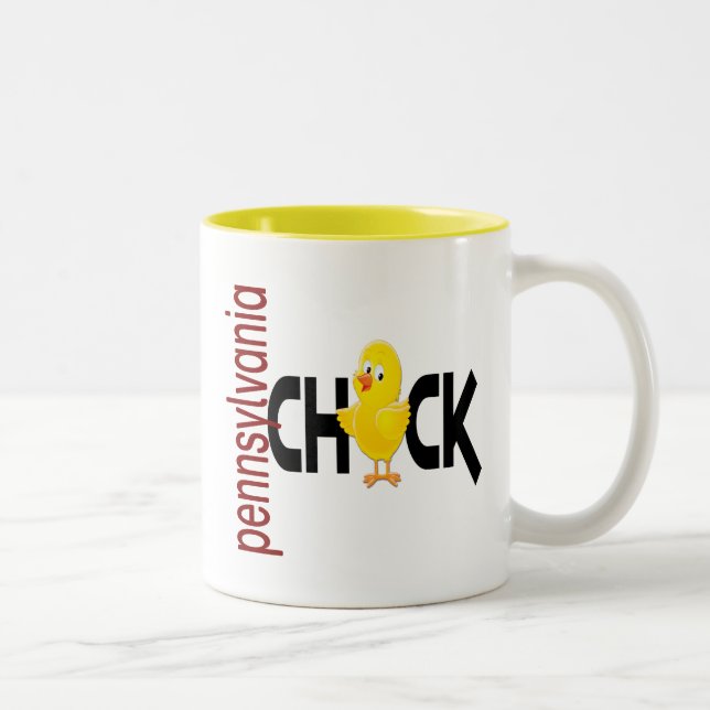 Tasse 2 Couleurs Poussin 1 de la Pennsylvanie (Droit)