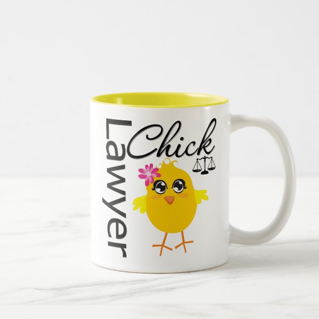 Tasse 2 Couleurs Poussin d'avocat (Droit)