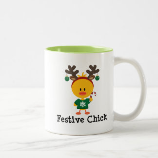Tasse 2 Couleurs Poussin de fête