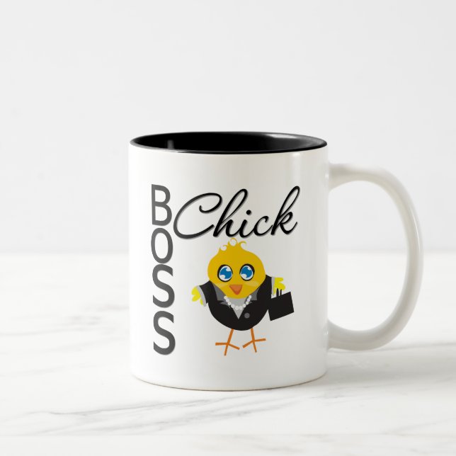 Tasse 2 Couleurs Poussin de patron (Droit)