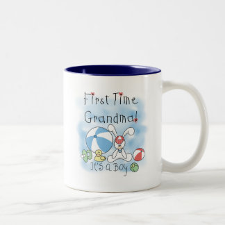 Tasse 2 Couleurs Première Grand-mère de garçon Tshirts et cadeaux