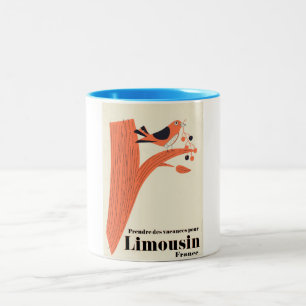Tasse 2 Couleurs Prenez des vacances pour Limousin France.