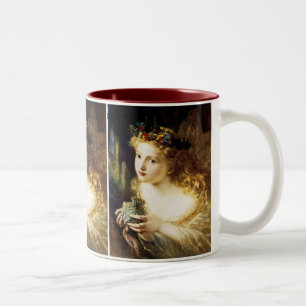 Tasse 2 Couleurs Prenez le juste visage de la femme