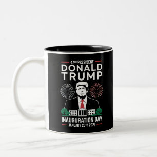 Tasse 2 Couleurs Président 47 D J Trump Jour d'investiture Jan 2025