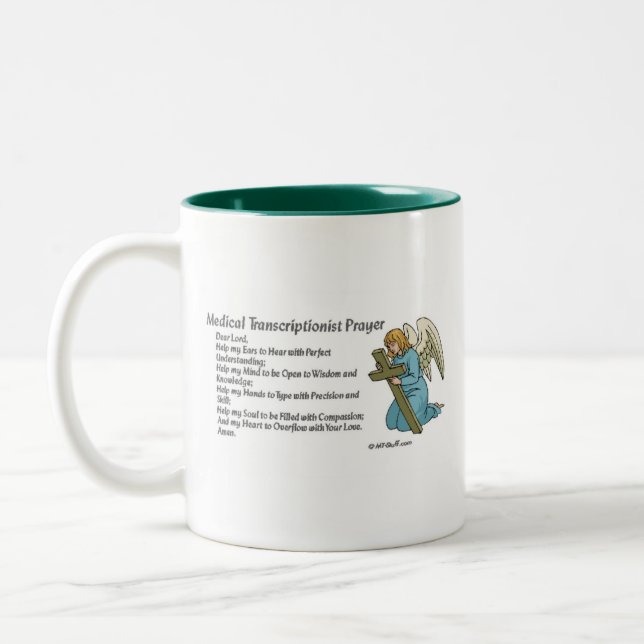 Tasse 2 Couleurs Prière Médicale de transcription (Gauche)