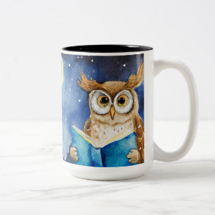 Tasse 2 Couleurs Prière personnalisée AA   Grand Livre du Hibou Sob