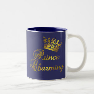 Tasse 2 Couleurs Prince charme dans le T-shirt d'or pour le bébé 