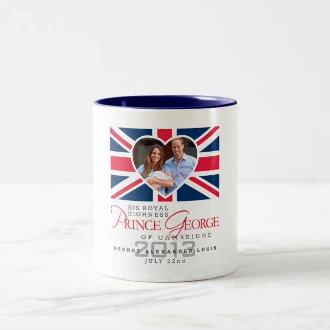Tasse 2 Couleurs Prince George - William et Kate (Centre)
