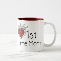 Tasse 2 Couleurs Princess Heart 1st Time Maman Tshirts et cadeaux
