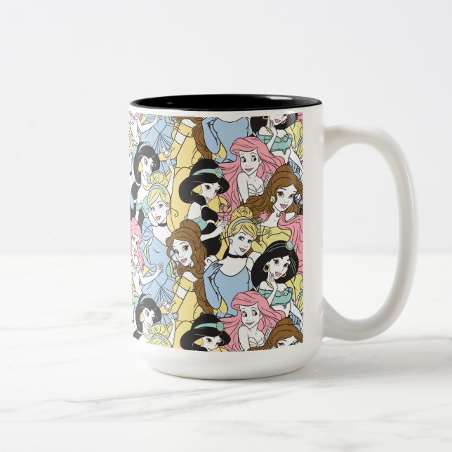 Tasse 2 Couleurs Princesse Disney | Motif surdimensionné (Droit)