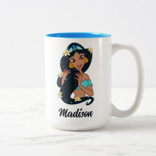 Tasse 2 Couleurs Princesse Jasmine - Cheveux et fleurs étincelants
