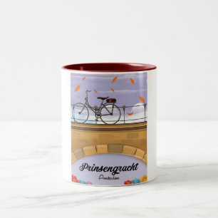 Tasse 2 Couleurs Prinsengracht, Canal Amsterdam poster Voyage
