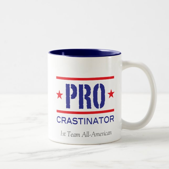 Tasse 2 Couleurs PROcrastinator_ (Droit)
