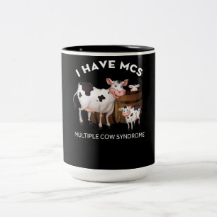 Tasse 2 Couleurs Producteur de vaches laitières J'ai le syndrome de