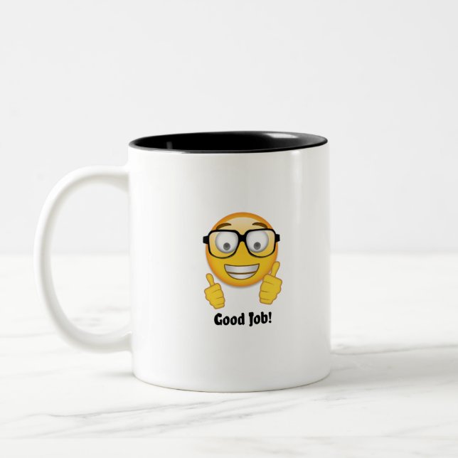 Tasse 2 Couleurs Produits Emoji (Gauche)