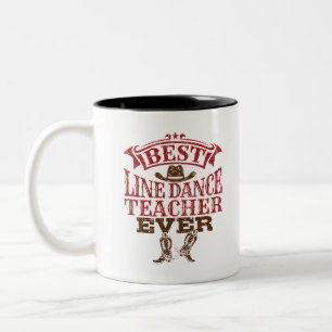 Tasse 2 Couleurs Professeur de danse de la meilleure ligne jamais