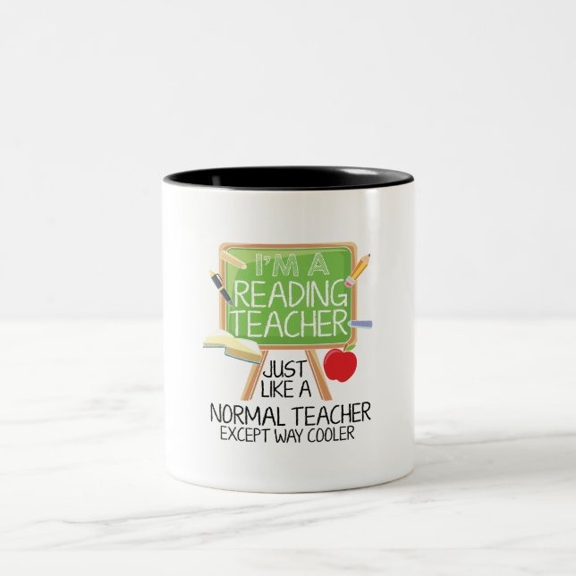 Tasse 2 Couleurs Professeur de lecture (Centre)
