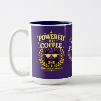 Tasse 2 Couleurs Professor Purr-Ple™ – Alimenté par le café