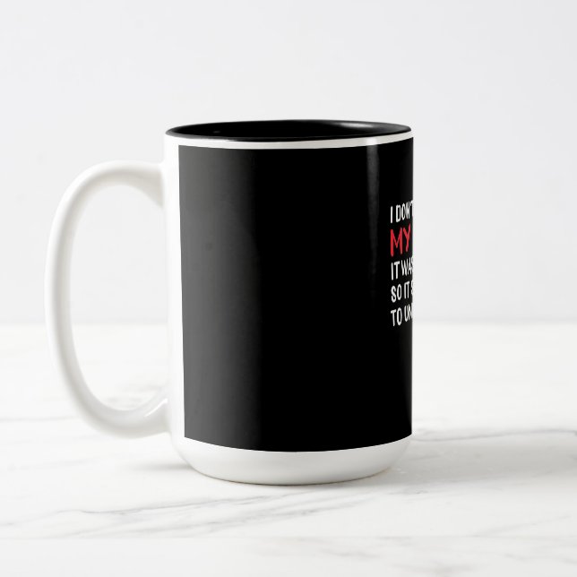 Tasse 2 Couleurs Programmeur Je Ne Commente Pas Mon Code (Gauche)