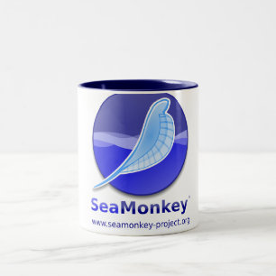 Tasse 2 Couleurs Projet de SeaMonkey - logo vertical