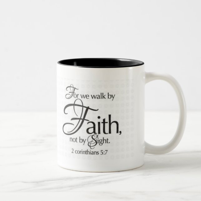 Tasse 2 Couleurs Promenade par la foi (Droit)
