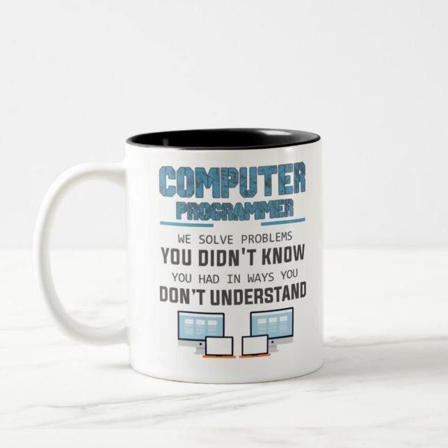 Tasse 2 Couleurs Promoteur programmeur informaticien cadeau-IXe3i (Gauche)