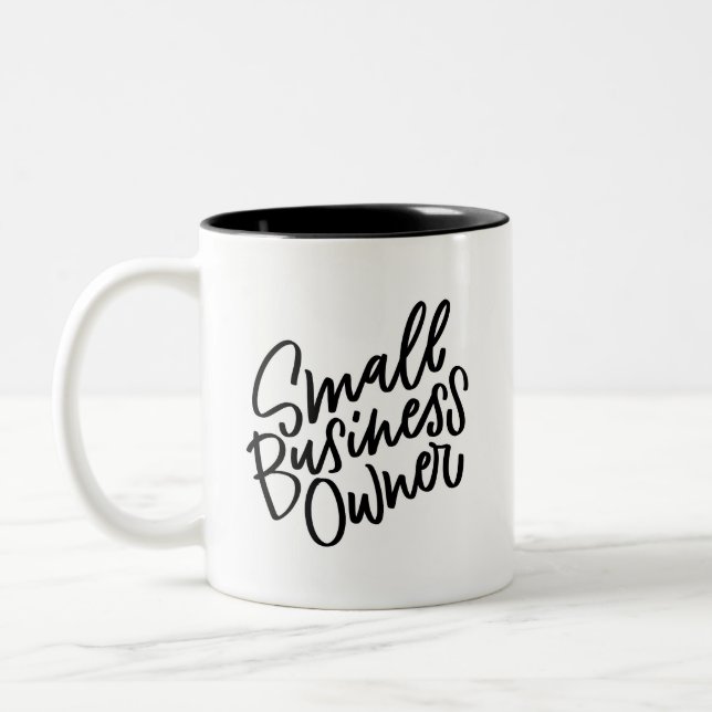 Tasse 2 Couleurs Propriétaire d'une petite entreprise de pâte à caf (Gauche)