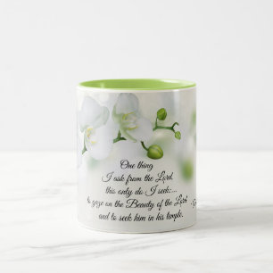 Tasse 2 Couleurs Psaume 27:4 Une chose que je demande au Seigneur, 