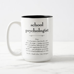 Tasse 2 Couleurs Psychologue scolaire Définition Merci Cadeau