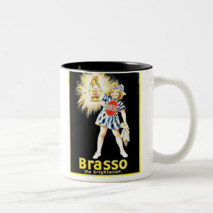 Tasse 2 Couleurs Publicité vintage de Brasso