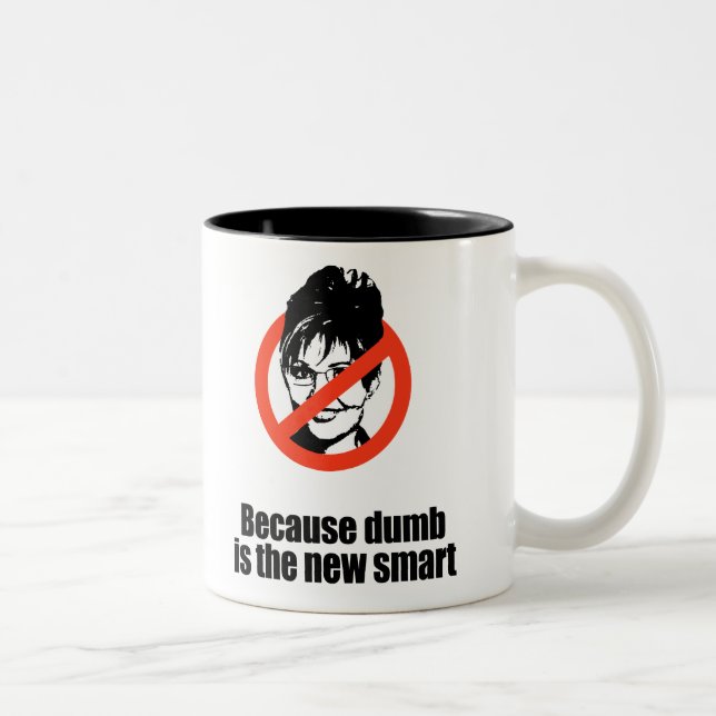 Tasse 2 Couleurs Puisque muet est le nouveau futé (Droit)
