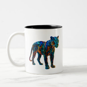 Tasse 2 Couleurs Puissant Panther Art