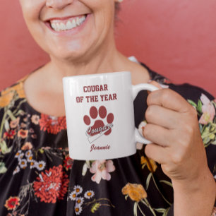Tasse 2 Couleurs Puma du rouge foncé drôle d'année