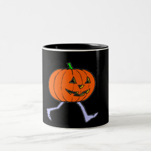 Tasse 2 Couleurs Pumkin effrayant
