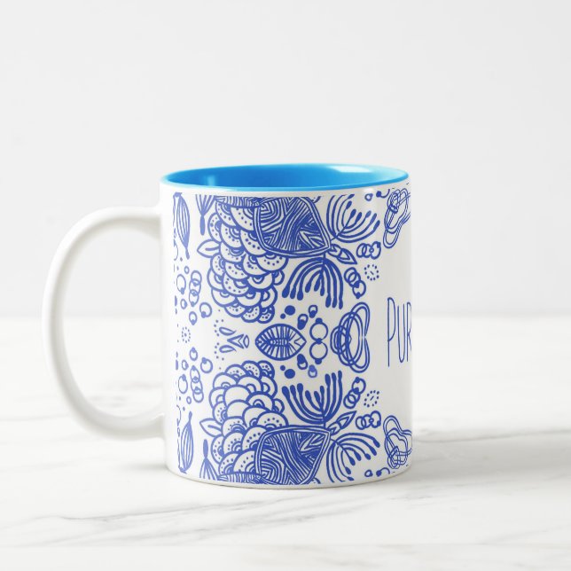 TASSE 2 COULEURS PURA VIDA (Gauche)