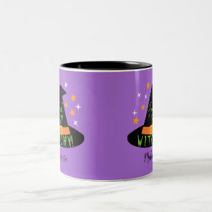 Tasse 2 Couleurs Purple Black Feeling Witchy! Halloween