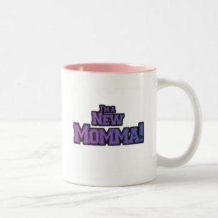 Tasse 2 Couleurs Purple Je suis un nouveau t-shirts et cadeaux Momm
