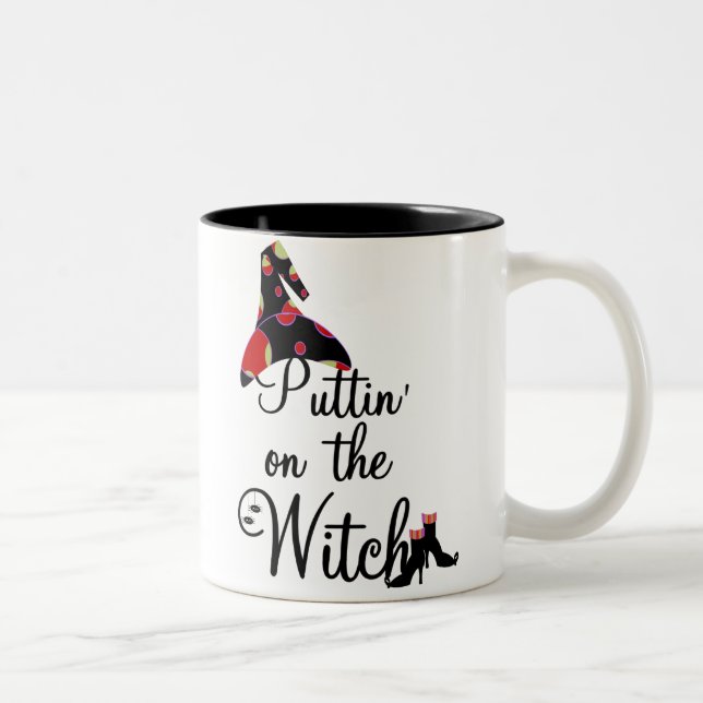 Tasse 2 Couleurs Puttin' sur la sorcière (Droit)