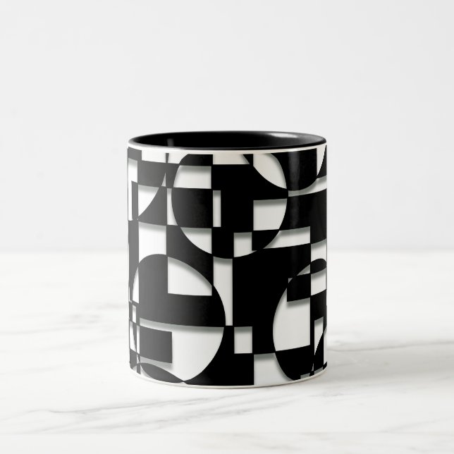 Tasse 2 Couleurs Puzzle de déco (Centre)